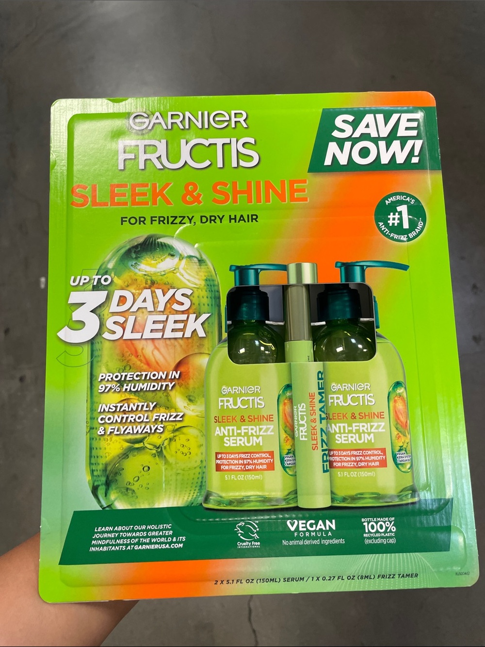 Sleek & Shine Anti-Frizz Serum Trio Set